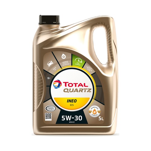 Aceite sintético para vehículos con motores de gasolina o diésel TOTAL QUARTZ Ineo ECS 5W30 5L.