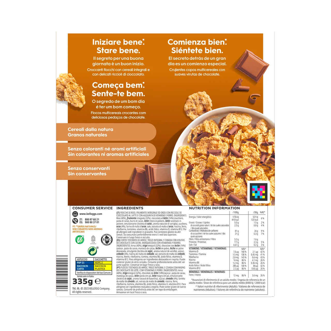 KELLOGG"S SPECIAL K Cereales de chocolate con leche 335 gr.