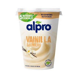 ALPRO Especialidad de soja, con fermentos naturales y sabor a vainilla  400 g.