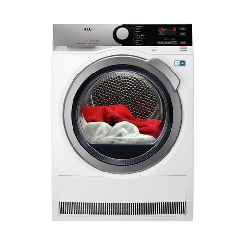 Secadora por condensación con bomba de calor AEG T8DEE865, capacidad de secado: 8KG, H: 85cm, A: 59,6cm, F: 66,3cm.