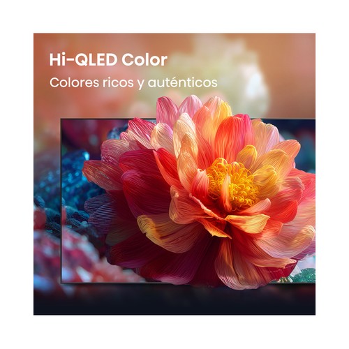 Televisión 127 cm (50") QLED HISENSE 50A6Q, 4K Ultra HD, Smart TV, Dolby Vision, 3 HDMI, 2 USB, Bluetooth, 60Hz.