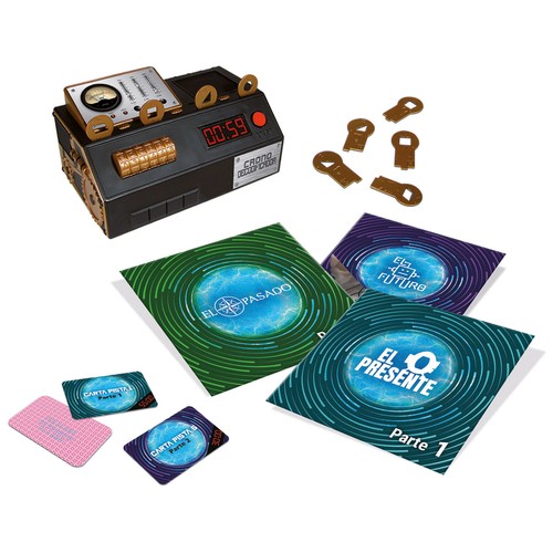 Juego de mesa familiar Escape Room Viaje en el tiempo, de 3 a 5 jugadores, DISET.