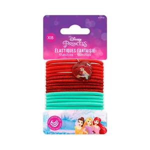 DISNEY Princess Gomas elásticas de colores para cabello grueso 15 uds.