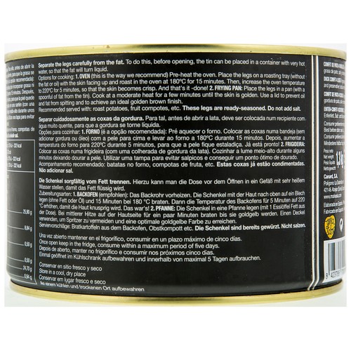 MALVASIA Confit de pato 4 muslos 700 g.