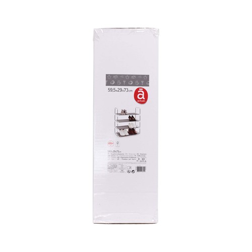 Estantería para zapatos, 59,5x29x73 cm, PRODUCTO ECONÓMICO ALCAMPO.