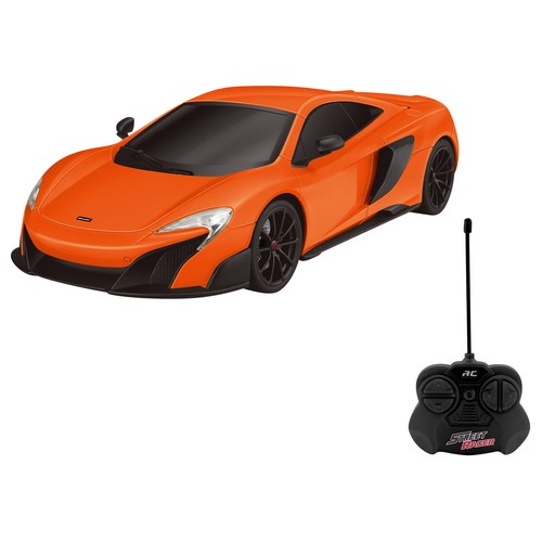 Coche deportivo radiocontrol Black edition con cristales tintados, escala 1:18, RADIOCONTROL.