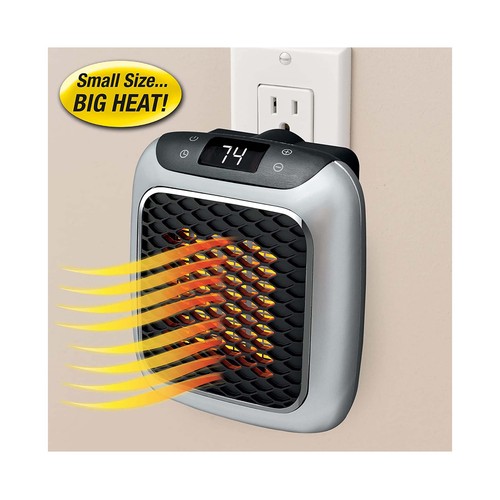 Calefactor de pared portátil HANDY HEATER Turbo 800, 800W, termostato, temporizador.