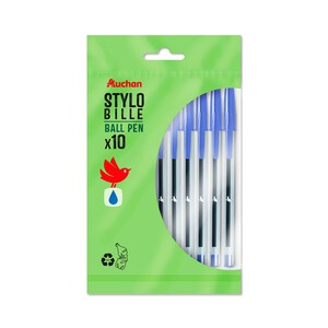 Imagen de 10 Bolígrafos Azul 1mm Reciclados ALCAMPO