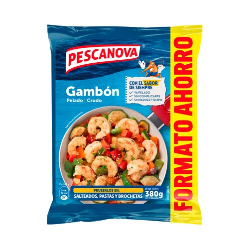 PESCANOVA Gambón pelado crudo 380 g.