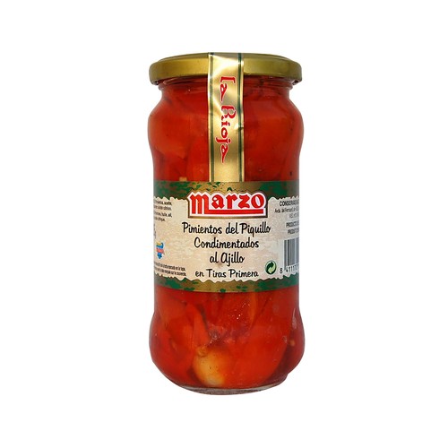 MARZO Pimientos de piquillo en tiras 325 g.