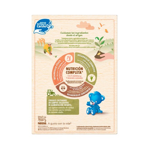 NESTLÉ Papilla de 8 cereales a partir de 6 meses 330 g.
