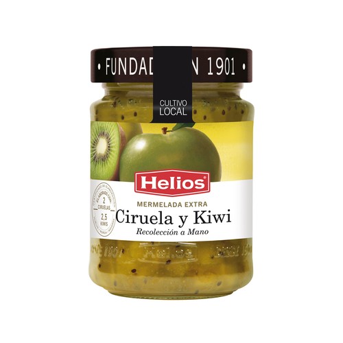 HELIOS Mermelada de ciruela y kiwi 340 g.
