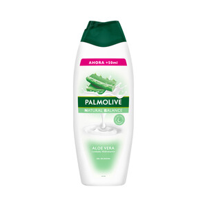 PALMOLIVE Gel para baño o ducha con textura crema y aloe vera PALMOLIVE Natural balance 600 ml.