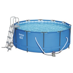 Imagen de Piscina tubular con estructura metálica BESTWAY medidas 3,66x1,22 mts. con depuradora 2.006 litros/hora, escalera y cobertor