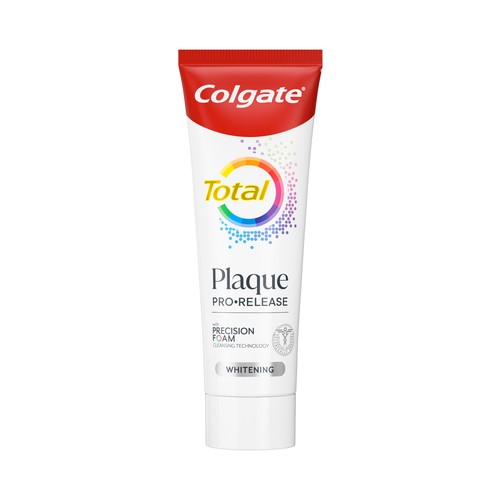 COLGATE Total expert Pasta de dientes blanqueante y anti-placa con espuma de precisión 75 ml.