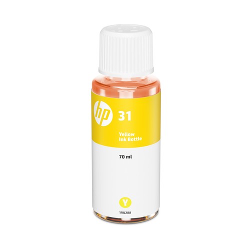 Botella de tinta HP 31, amarillo, 70 ml..