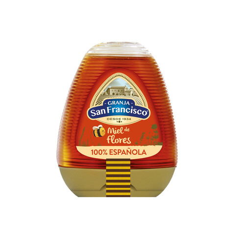 Miel multifloral 100 % Española GRANJA SAN FRANCISCO 345 g.