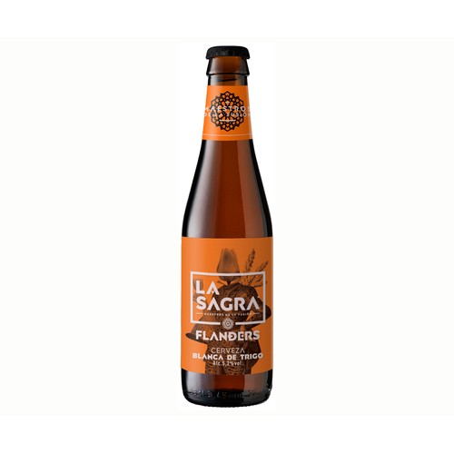 LA SAGRA FLANDERS  Cerveza artesana blanca de trigo botella 33 cl.