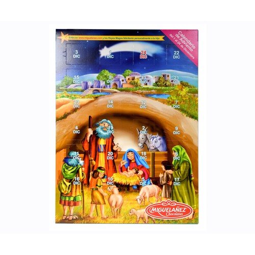 MIGUELAÑEZ Calendario de Adviento de chocolate 75 g.