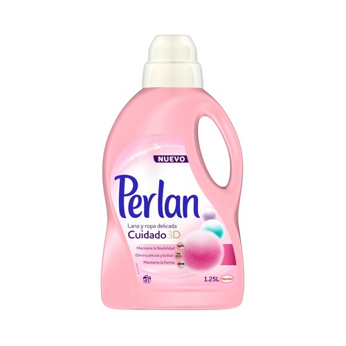 PERLAN Cuidado 3D Detergente gel para lana y ropa delicada 1,25 l