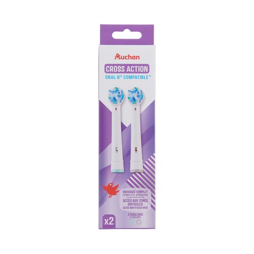 PRODUCTO ALCAMPO Cross action Cabezales de recambio para cepillo de dientes eléctrico 2 uds.