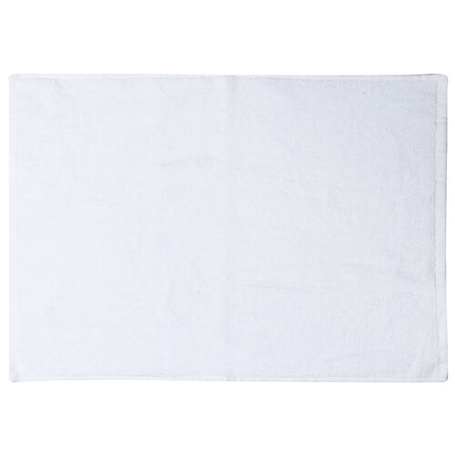 Alfombra de baño color blanco 100% algodón, 600g/m², 40x60 centímetros PRODUCTO ECONÓMICO ALCAMPO.
