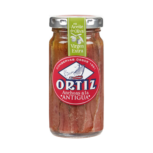 ORTIZ Filetes de anchoa en aceite de oliva ORTIZ 55 g.
