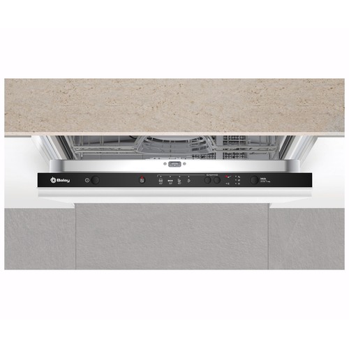 Lavavajillas integrable BALAY 3VF304NP, color blanco, capacidad: 12 servicios, clasificación energética: E, H: 81,5cm, A: 59,8cm, F: 55cm.