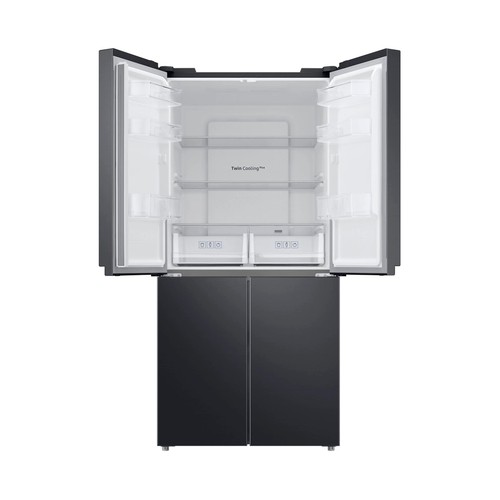 Frigorífico americano 4 puertas 179,3cm SAMSUNG RF48A400E Inox, NO FROST, clasificación energética: E, H: 179,3cm, A: 83,3cm, F: 74cm, capacidad total: 488L.