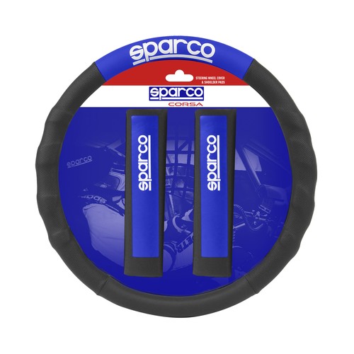 Cubre volante y protector de cinturón de seguridad, SPARCO.