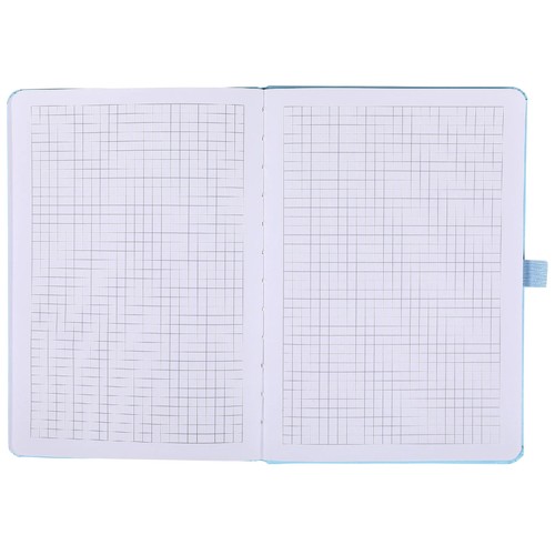 Cuaderno A5 cuadriculado 96 hojas color azul Your Life. ALCAMPO