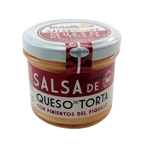 INDALITOS Salsa queso de torta con pimientos del piquillo 100 g.
