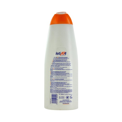 LETI AT4 Gel de baño dermograso y extrasuave para piel atópica LETIAT4 750 ml.