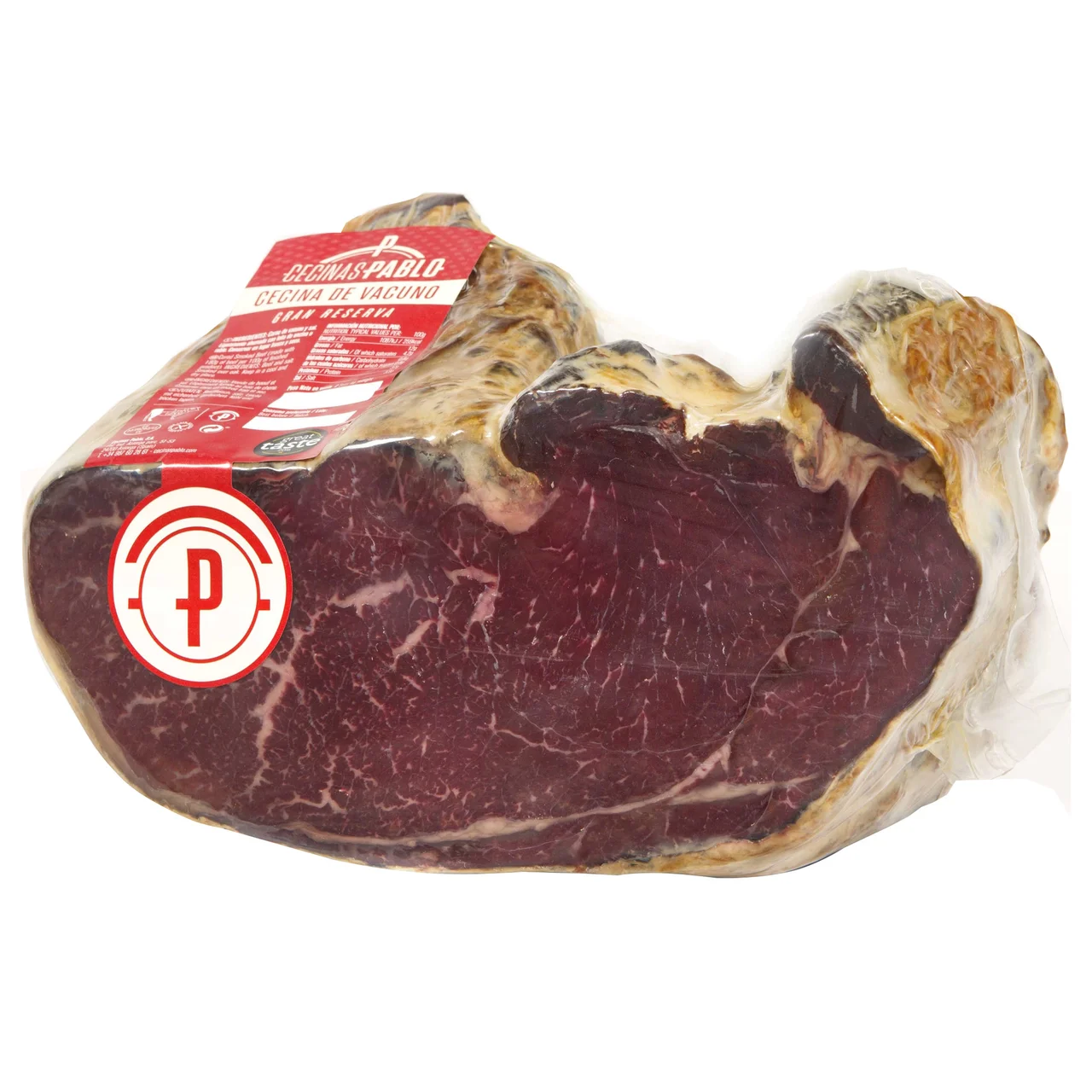 Cecina curada al corte. - Loncha fina 1 mm