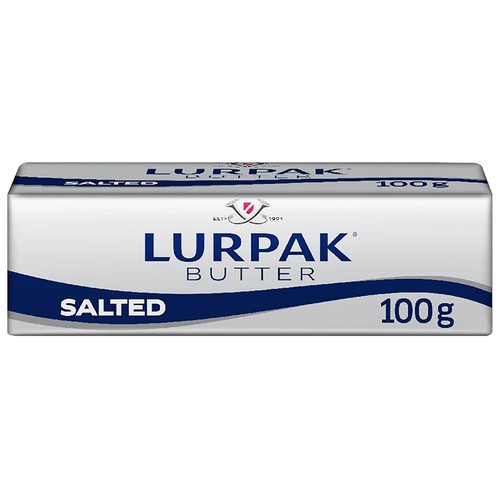 LURPAK Barra de mantequilla danesa con sal 100 g.