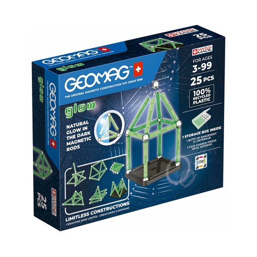 Geomag Glow Recycled 25 Piezas Juegos de Construcción