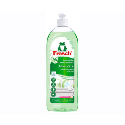 Detergente lavavajillas loción con aloe vera FROSCH 750ml