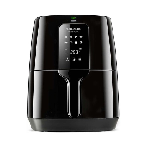 Freidora sin aceite TAURUS Air Fry Digital, 1300W, capacidad 3,5L, temporizador, termostato 200°C, pantalla táctil, 8 programas.