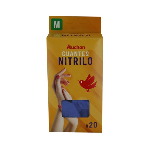 PRODUCTO ALCAMPO Guantes de nitrilo talla mediana PRODUCTO ALCAMPO 20 uds.