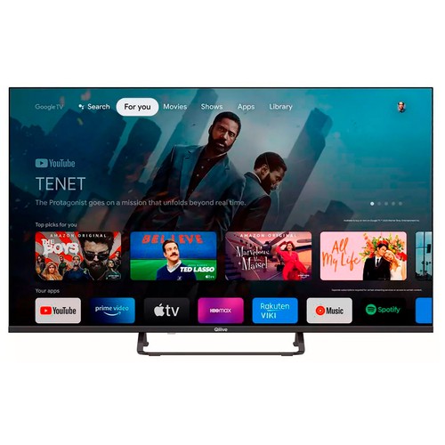 Televisión 109,2cm (43") D-LED QILIVE Q43UA231B Ultra HD 4K, SMART TV, WIFI, TDT HD T2, USB, 3xHDMI, Google TV.