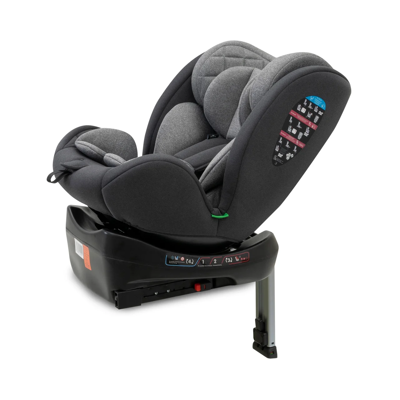 Silla de auto giratoria Sella INTERBABY, con sistema ISOFIX,  I-Size (40-150cm).