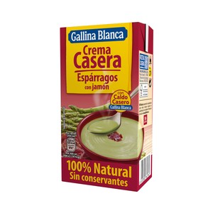 GALLINA BLANCA Crema casera de espárragos con jamón 500 ml.
