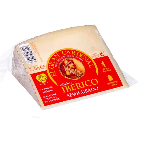 EL GRAN CARDENAL Queso iberico semicurado, cuña.