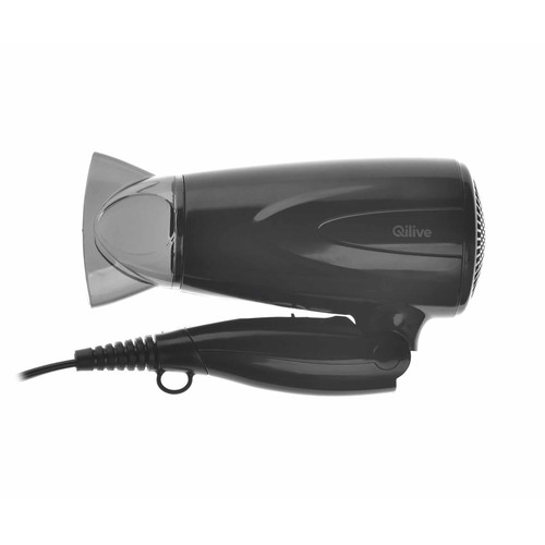Secador de viaje QILIVE Q.7756, 1300W, 2 velocidades, mango plegable.