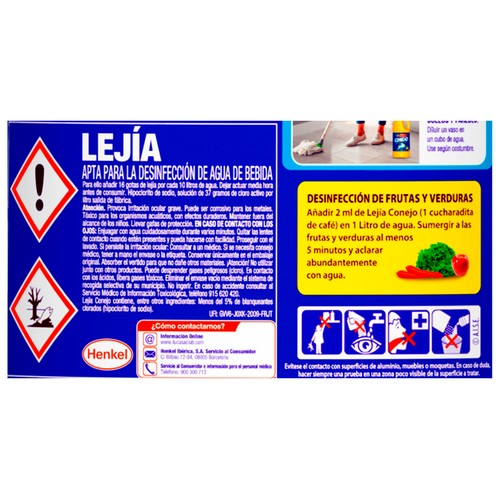 CONEJO Lejía amarilla 2 l.