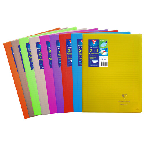 Cuaderno A4 de 48 hojas y varios colores, CLAIREFONTAINE.