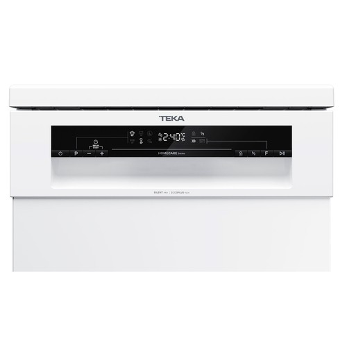 Lavavajillas TEKA DFS24650 color blanco, capacidad: 9 servicios, clasificación energética: E, H: 84,5cm, A: 44,8cm, F: 60cm.