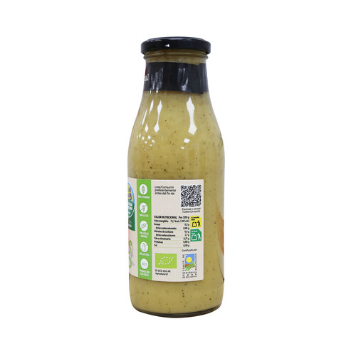 ALCAMPO PRODUCCIÓN CONTROLADA Crema de calabacín ecológica ALCAMPO PRODUCCIÓN CONTROLADA ECOLÓGICO 500 ml.