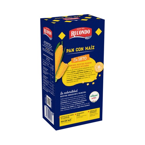 RECONDO Pan tostado c/ maíz y cúrcuma y pipas de girasol 240g