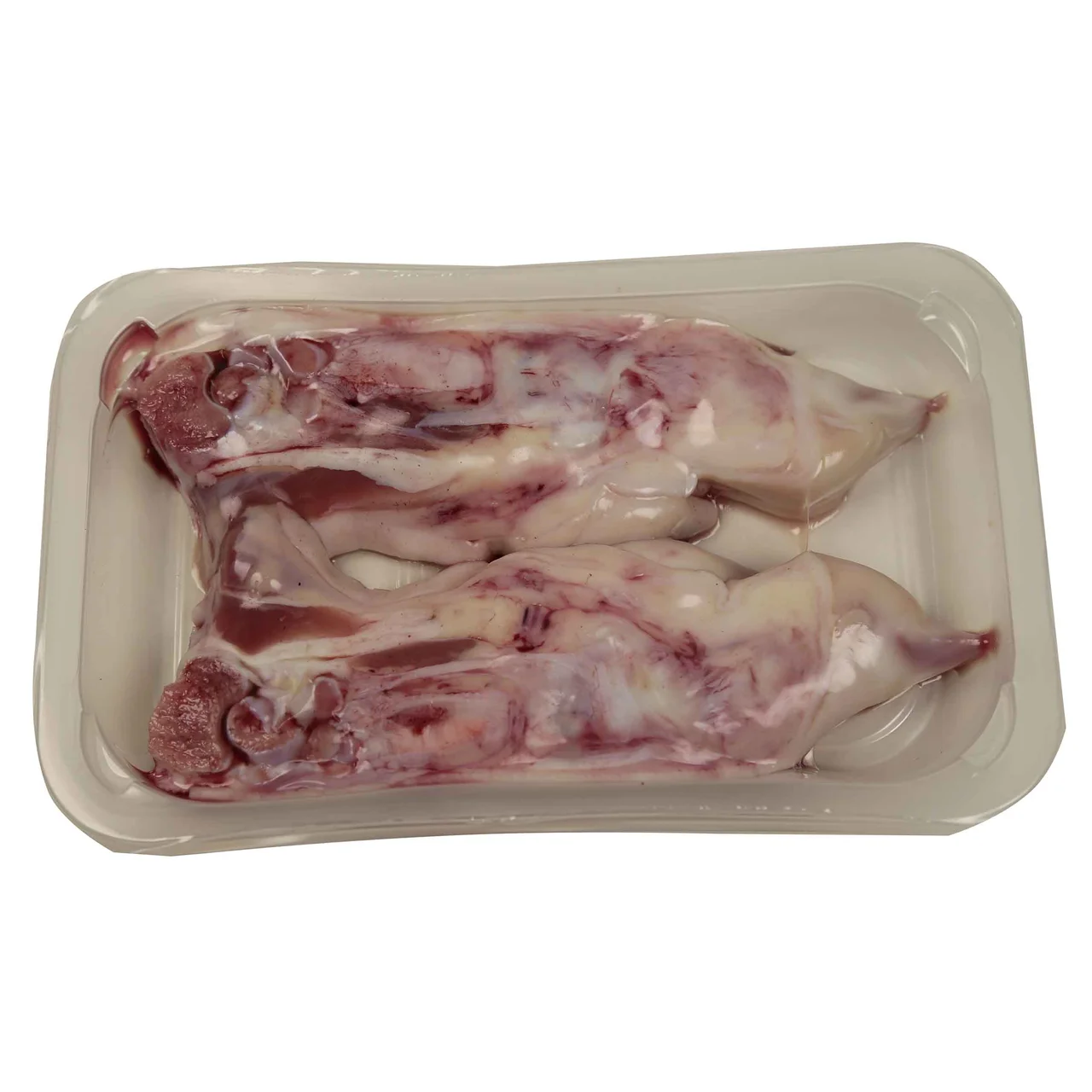 Bandeja con manos abiertas de cerdo